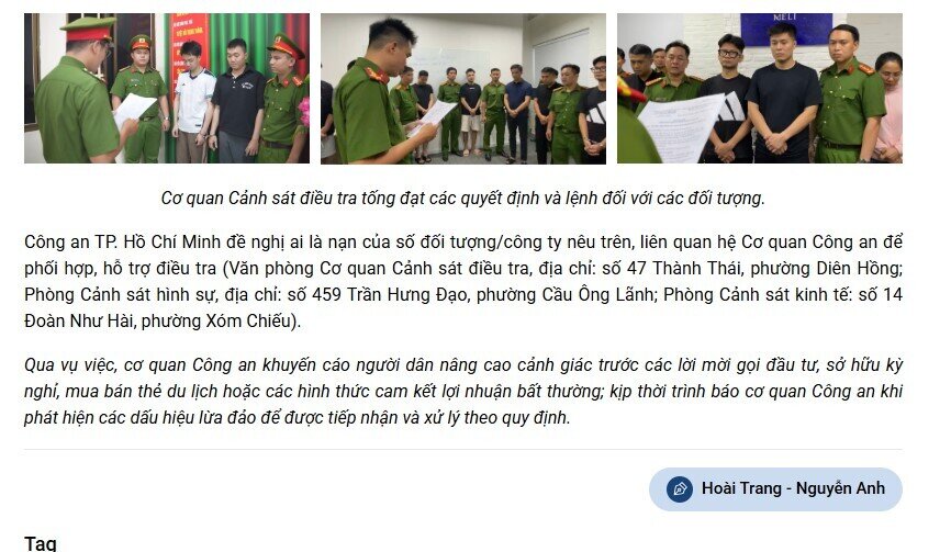 Tiếp tục triệt phá 11 công ty cung cấp mô hình sở hữu kỳ nghỉ, thu giữ 5.563 hợp đồng