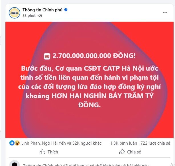 2.700 tỷ đồng - là số tiền mà các đối tượng đã lừa đảo được từ hợp đồng kỳ nghỉ