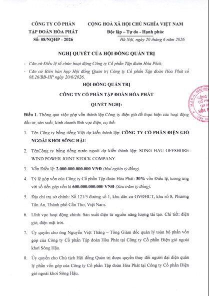 Ông Trần Đình Long làm điện gió, lập công ty 2.000 tỷ đồng