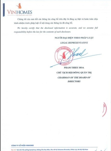 Vinhomes (VHM) muốn huy động thêm 6.000 tỷ đồng