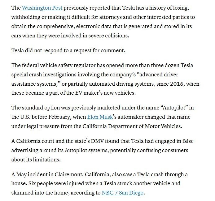Nóng: Tesla đang bị điều tra đặc biệt