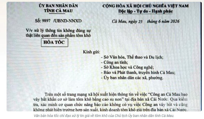 Thực hư chuyện tôm khô làm từ cao su non?