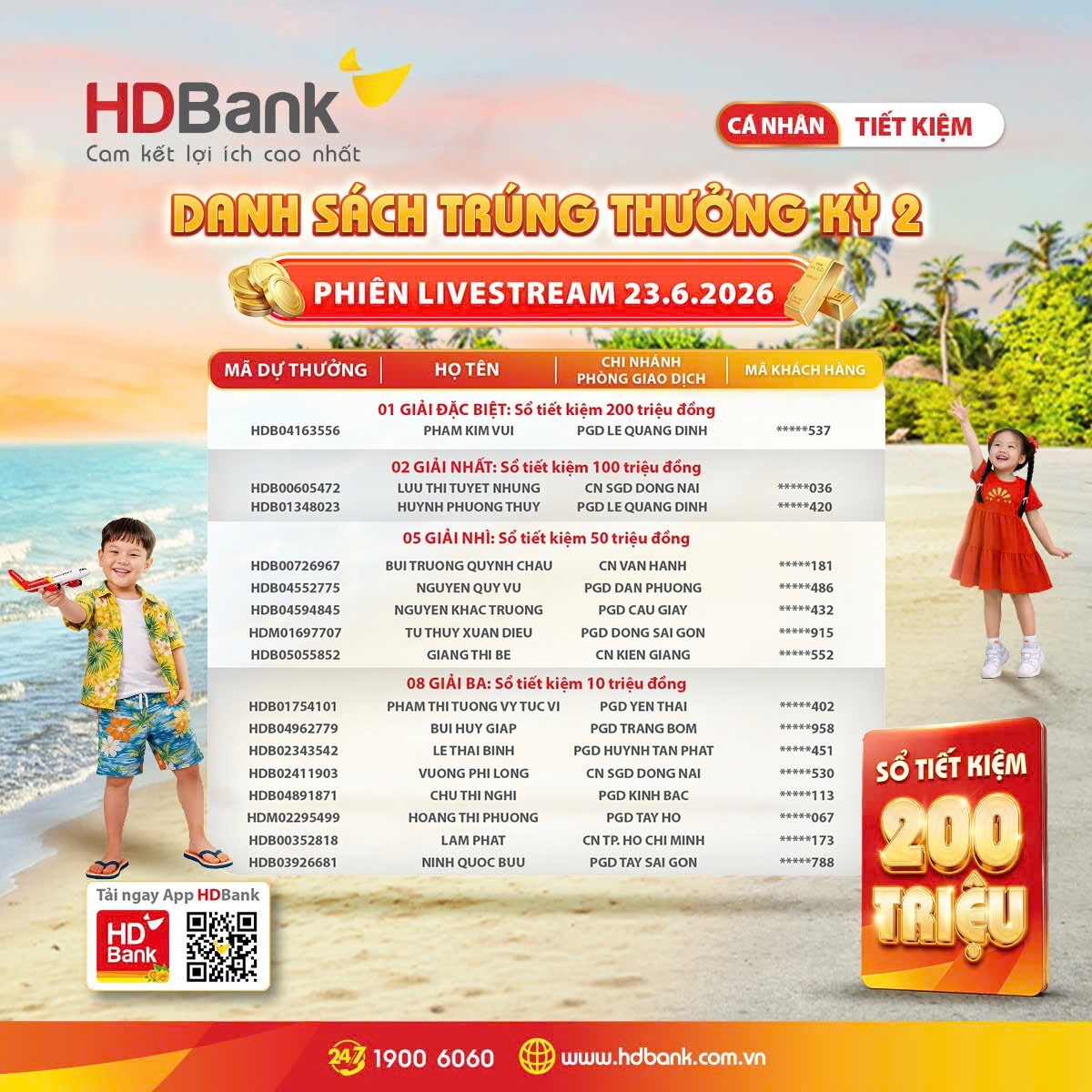 Hàng chục khách hàng HDBank trúng thưởng sổ tiết kiệm “trăm triệu” và chuyến du lịch Hàn Quốc hấp dẫn