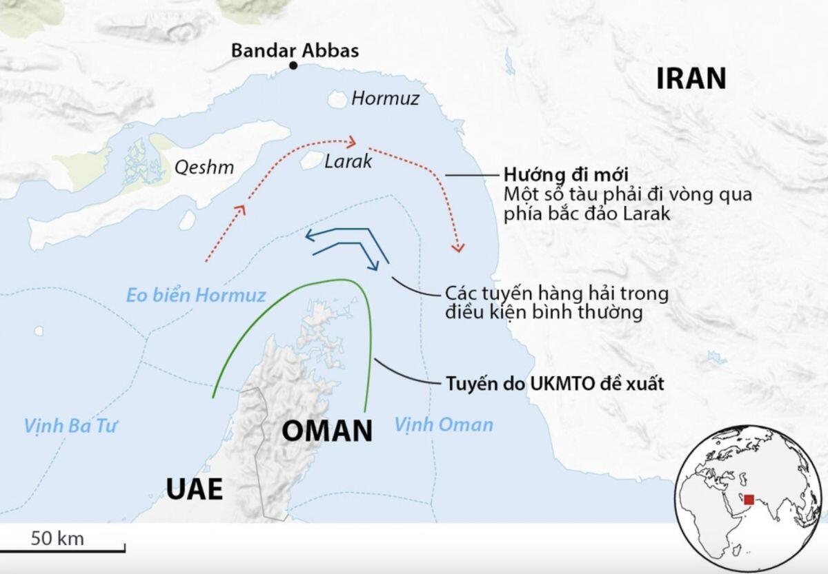 Vệ binh Iran cảnh báo xử lý 'tàu thuyền vượt Hormuz trái phép'