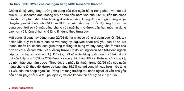 6 ngân hàng được MBS Research nhắc tên ngay sau quy định mới của NHNN