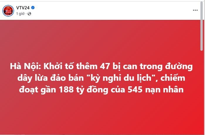 Vụ lừa đảo "kỳ nghỉ du lịch" chưa dừng lại: Khởi tố thêm 47 bị can, chiếm đoạt gần 188 tỷ đồng