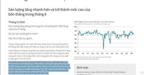 PMI tháng 6 đạt 51,8 điểm: Vẫn trên ngưỡng tăng trưởng nhưng đã hạ nhiệt