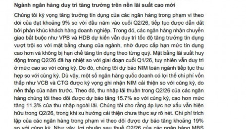 Dự báo lợi nhuận ngân hàng quý II: VPB, HDB bứt tốc, 3 nhà băng có thể báo lãi giảm