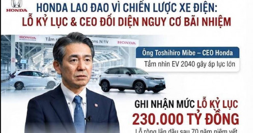 Honda lao đao vì chiến lược xe điện: Ghi nhận mức lỗ kỷ lục 230.000 tỷ đồng, CEO đối diện nguy cơ bị bãi nhiệm
