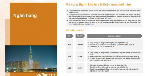 3 cổ phiếu ngân hàng đáng mua nhất nửa cuối 2026, dư địa tăng giá lên tới 56%