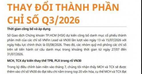 Một cổ phiếu chứng khoán có thể gia nhập VN30, các quỹ ETF được dự báo sẽ mua mạnh