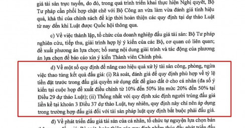 Sẽ tăng mức đặt cọc đấu giá đất lên 20-50%?