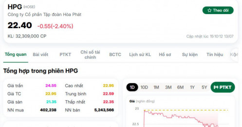 Lợi nhuận vẫn được kỳ vọng tăng mạnh, vì sao cổ phiếu HPG vẫn giảm?