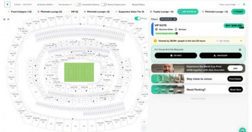 Đọc mà choáng: Một cặp vé "chợ đen" xem chung kết World Cup 2026 có giá ngang căn hộ 2 phòng ngủ