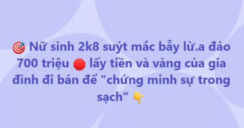 Phá két sắt, bán vàng của gia đình để "chứng minh vô tội", nữ sinh lớp 12 suýt sập bẫy lừa đảo
