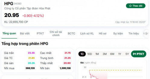 HPG rơi xuống mức thấp nhất trong 1 năm, có điều gì mà thị trường đang lo ngại?