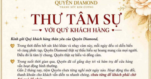 Giữa làn sóng đóng cửa, một thương hiệu kim cương lên tiếng khẩn