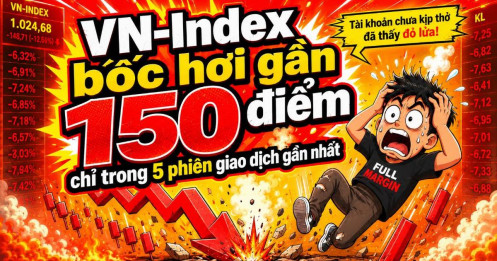 VN-Index bốc hơi gần 150 điểm chỉ trong 5 phiên giao dịch gần nhất