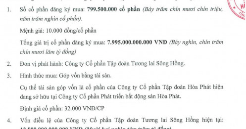 Hòa Phát rót 8.000 tỷ vào siêu dự án Sông Hồng, hé lộ nước đi bất ngờ
