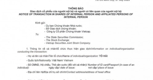 Ông Tô Hải muốn mua 31 triệu cổ phiếu Vietcap