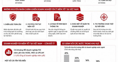 Doanh nghiệp FDI ít niêm yết: Khoảng trống lớn của thị trường vốn Việt Nam