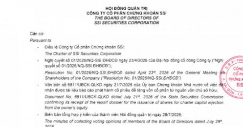 Cổ đông SSI chuẩn bị nhận "quà kép": Tiền mặt và cổ phiếu thưởng cùng lúc