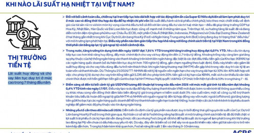 Khi nào lãi suất hạ nhiệt tại Việt Nam?