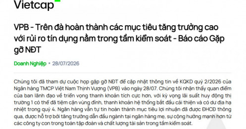 VPBank chưa có kế hoạch tài trợ vốn cho 18 dự án trọng điểm