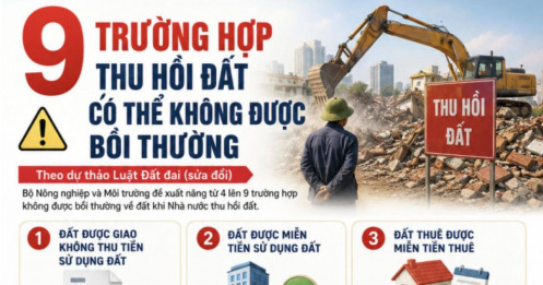 Thêm 5 trường hợp thu hồi đất không được bồi thường