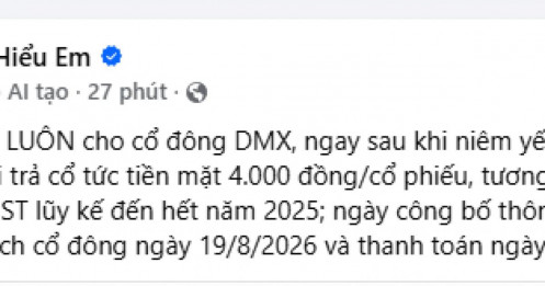 Ngay và luôn: Điện Máy Xanh (DMX) trả cổ tức 4.000 đồng/cp trong tháng 8
