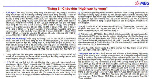 Kỳ vọng VN-Index lên 1.850 điểm, MBS chỉ tên loạt ngành tiềm năng trong tháng 8