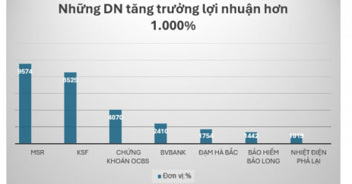Loạt doanh nghiệp báo lãi tăng "khủng" trong quý II, có nơi vượt 9.500%