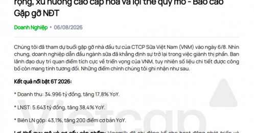 Một tín hiệu tích cực từ VNM: Thị phần tiếp tục tăng bất chấp cạnh tranh ngày càng lớn