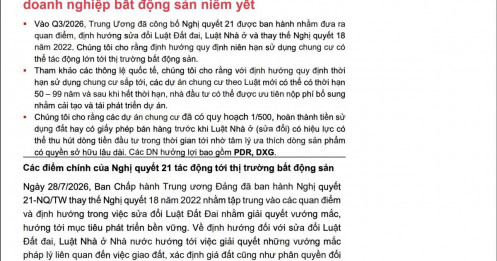 Dòng tiền BĐS sắp có cuộc dịch chuyển lớn, 2 doanh nghiệp có thể hưởng lợi