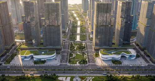 Khởi công hai khu đô thị ven sông Hồng