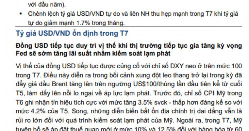 Tỷ giá trung tâm lập mức cao nhất từ trước tới nay, MBS nói gì?