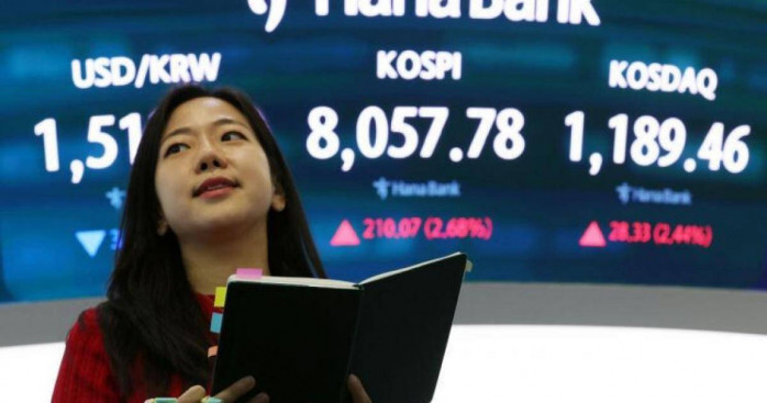 Chứng khoán Hàn Quốc phục hồi mạnh nhờ lạc quan về chi tiêu AI toàn cầu
