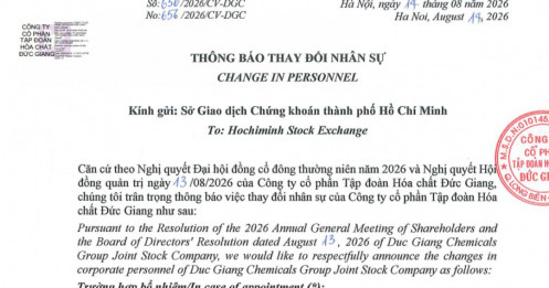 DGC lại có biến: Miễn nhiệm TGĐ Lưu Bách Đạt, bổ nhiệm 2 Phó Tổng mới