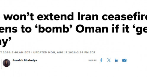 Ông Trump từ chối gia hạn ngừng bắn với Iran