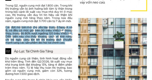80% chung cư TPHCM có giá trên 120 triệu đồng/m2