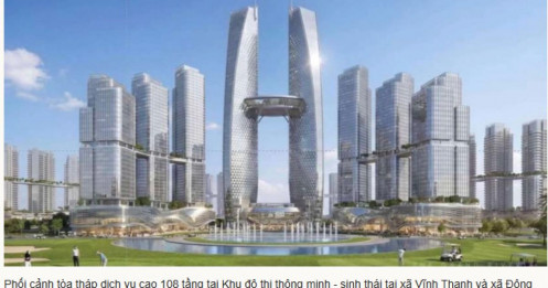Khu đô thị gần tỷ USD ven sông Hồng dự kiến có tháp 108 tầng