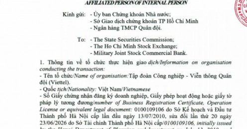 Viettel sắp chi hơn 1.100 tỷ đồng mua cổ phiếu MBB