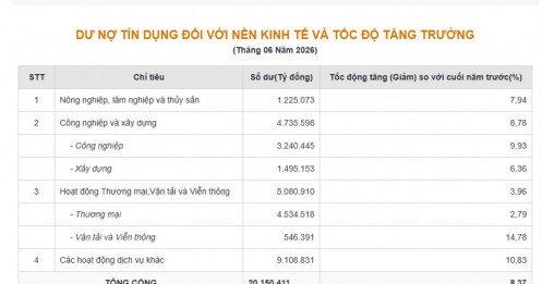 20 triệu tỷ đồng tín dụng đã được bơm ra nền kinh tế, dòng tiền đang “ưu ái” ngành nào?