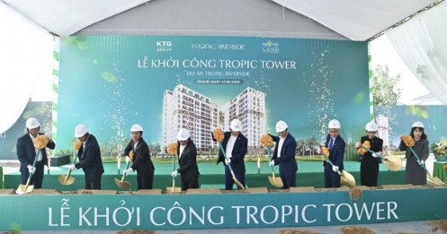 Novaland khởi công khu cao tầng tại đô thị xanh ven sông Tropic Riverside