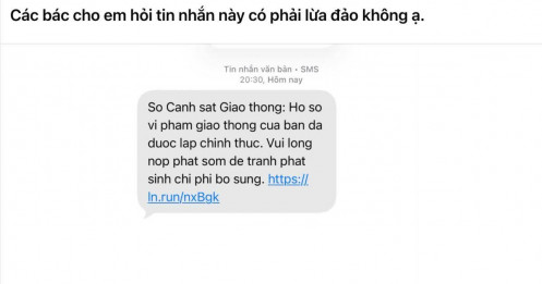 Cảnh báo khẩn: Nhận tin nhắn “phạt nguội” này, tuyệt đối đừng bấm link nếu không muốn mất tiền