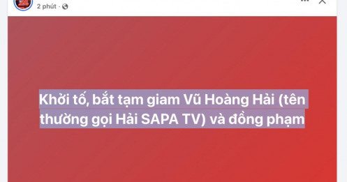 Khởi tố, bắt tạm giam Hải SAPA TV