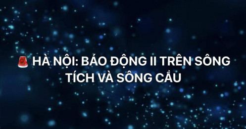 Lũ dâng nhanh, Hà Nội phát báo động II trên sông Tích và sông Cầu