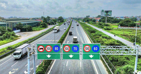 Đi cao tốc nhớ kỹ: Chạy 100km/h phải cách xe trước 70m, vi phạm có thể bị phạt nguội