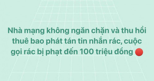Chính thức siết cuộc gọi, tin nhắn rác