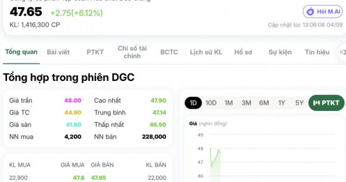 DGC tiếp tục bị cảnh báo, nhà đầu tư lại phải chú ý đến ý kiến kiểm toán